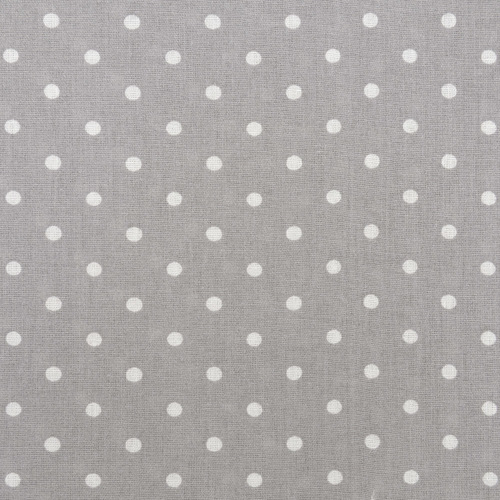 Ткань на отрез поплин 150 см 388/17 Горошек цвет серый фото 2
