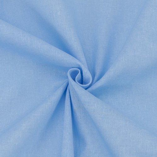Ткань на отрез бязь гладкокрашеная 120 гр/м2 150 см цвет голубой фото 1
