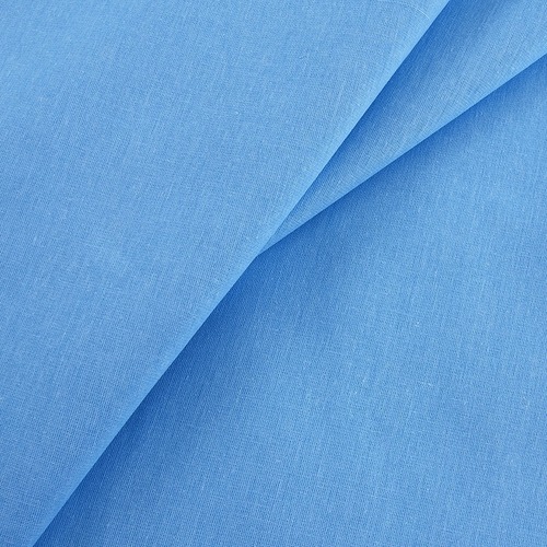 Ткань на отрез бязь гладкокрашеная 120 гр/м2 150 см цвет голубой фото 1