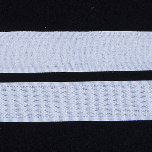 Лента-липучка 25 мм 1 м цвет белый фото 1
