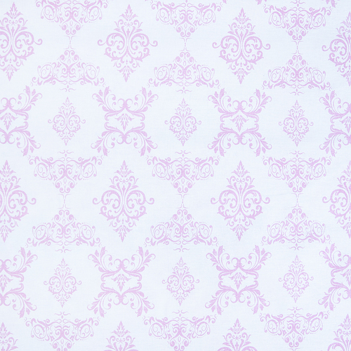 Ткань на отрез бязь плательная б/з 150 см 8105 Дамаск цвет розовый фото 1
