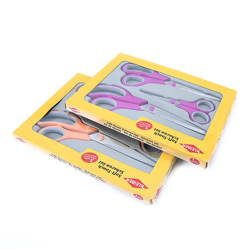 Набор ножниц Kleiber Soft-Touch мягкая ручка 14/21,5/24,5 см уп 3 шт фото 1