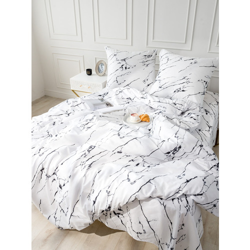 Постельное белье 11979-01a 2-х сп с евро простыней с наволочками 70/70 фото 9