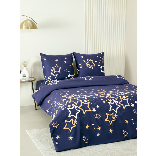 Постельное белье VT из полисатина 6364 2-х сп с евро простыней с наволочками 70/70 фото 5