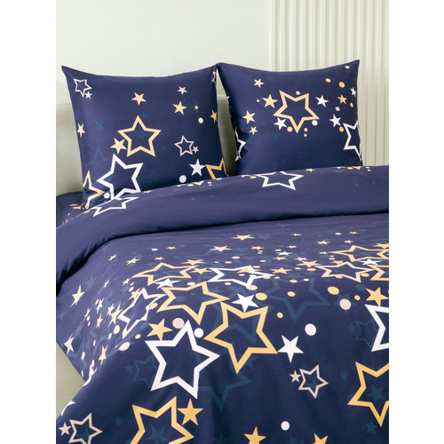 Постельное белье VT из полисатина 6364 2-х сп с евро простыней с наволочками 70/70 фото 4