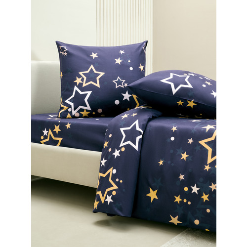 Постельное белье VT из полисатина 6364 2-х сп с евро простыней с наволочками 70/70 фото 3