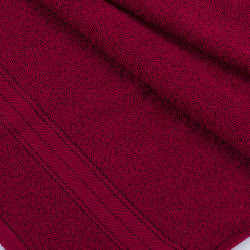 Полотенце махровое Sunvim 12В-4 50/90 см цвет бордовый фото 2
