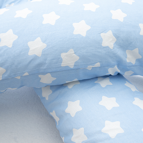 Наволочка бязь на подушку для беременных U-образная 1737/3 цвет голубой фото 3
