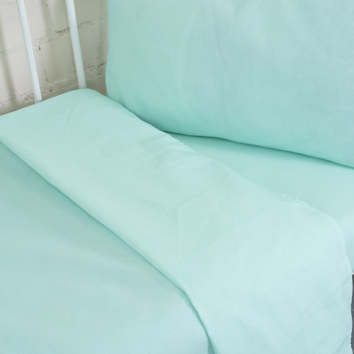 Постельное белье в детскую кроватку из бязи цвет фисташка фото 2