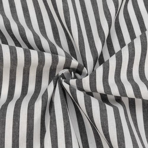 Рубашечная ткань на отрез №6 Полоса цвет серый фото 1