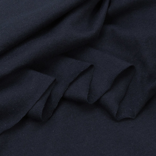 Ткань на отрез кулирка M-3156 цвет темно-синий фото 2
