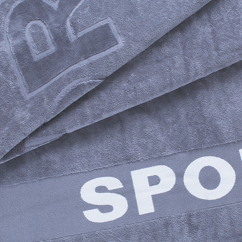 Полотенце велюровое Спорт 100/140 см цвет дымчатый фото 3