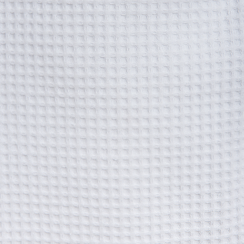Вафельная накидка на резинке для бани и сауны Премиум мужская с широкой резинкой цвет белый фото 3