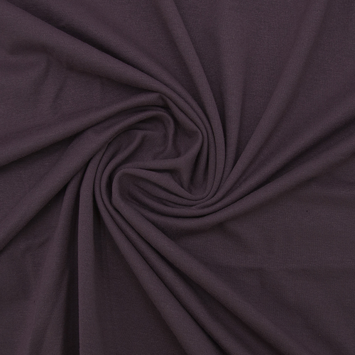 Ткань на отрез вискоза с лайкрой цвет темно-лиловый фото 1