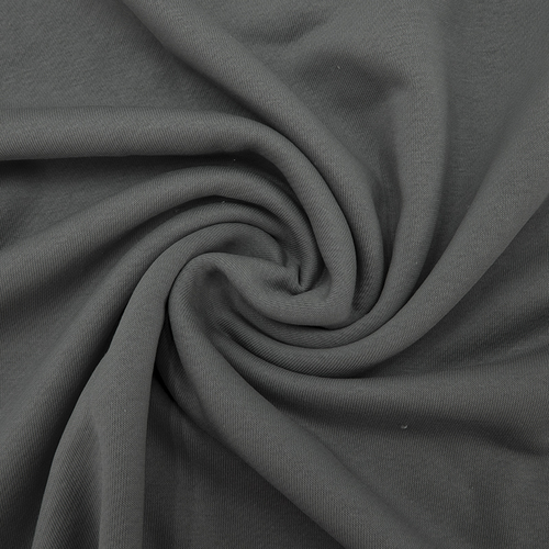 Ткань на отрез футер 3-х нитка диагональный цвет серый фото 1
