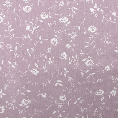 Ткань на отрез ранфорс 240 см №6 Плетение роз на сиреневом фото 5