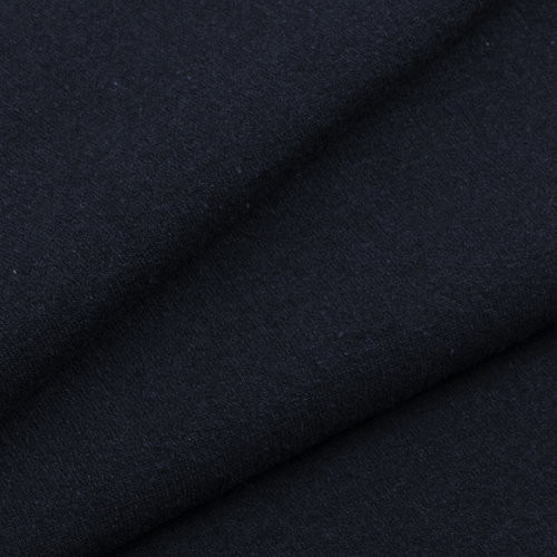 Ткань на отрез футер петля с лайкрой 2408-1 цвет темно-синий фото 1