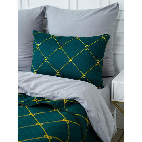 Чехол декоративный VT для подушки с молнией, ультрастеп 6354-2A 50/70 см в упаковке 2 шт фото 7