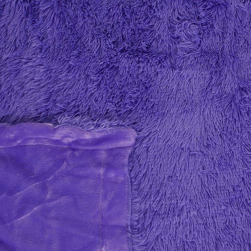 Покрывало-плед шиншилла 220/240 цвет фиолетовый фото 3
