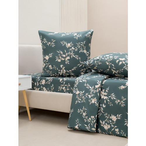 Постельное белье VT из полисатина 3541-12 2-х сп с евро простыней с наволочками 70/70 фото 6