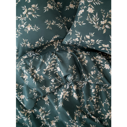 Постельное белье VT из полисатина 3541-12 2-х сп с евро простыней с наволочками 70/70 фото 3