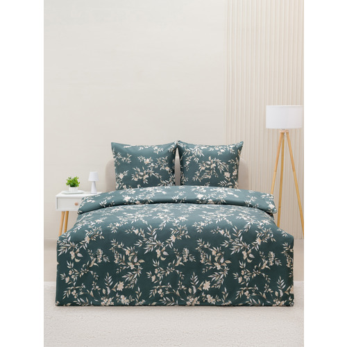 Постельное белье VT из полисатина 3541-12 2-х сп с евро простыней с наволочками 70/70 фото 1