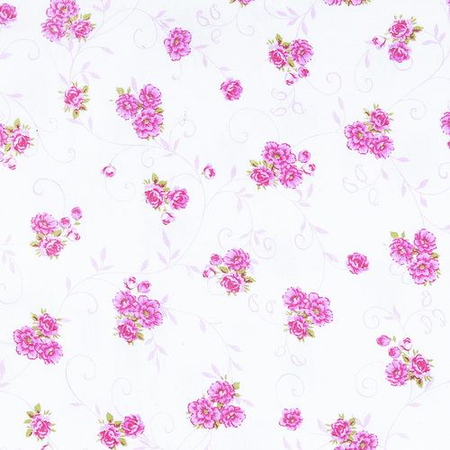 Ткань на отрез фланель б/з 140 см цветок цвет розовый фото 1