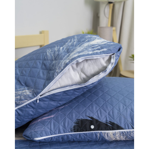 Чехол декоративный для подушки с молнией, ультрастеп 4275 50/70 см фото 3