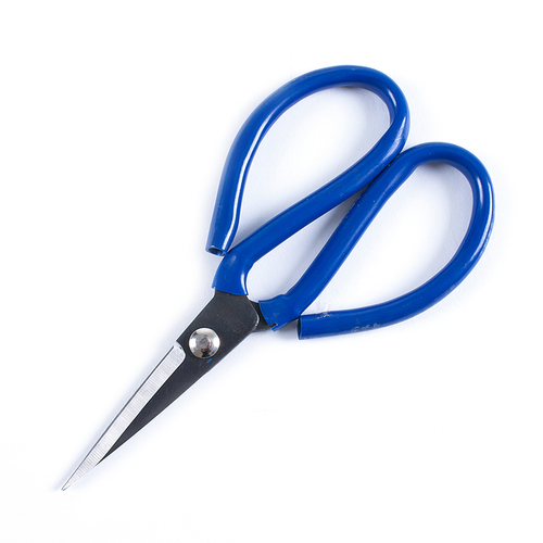 Ножницы портновские цельнометалические 21см №1 (синяя ручка) фото 1
