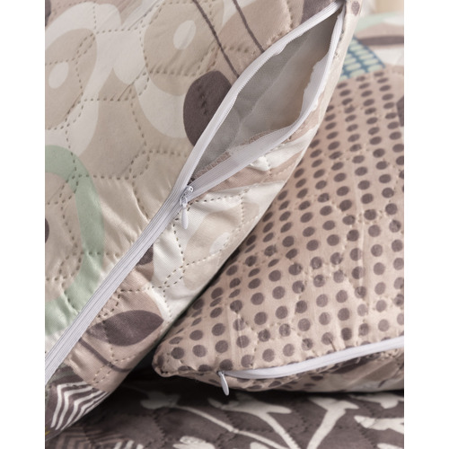 Чехол п/э декоративный для подушки с молнией, ультрастеп 974-9 45/45 см фото 3