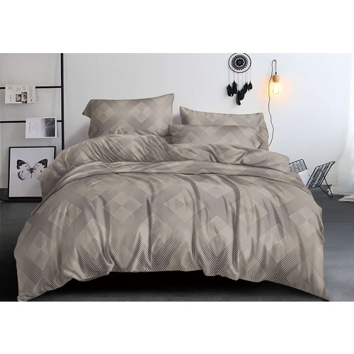 Постельное белье VT из полисатина 506-2 2-х сп с евро простыней с наволочками 70/70 фото 1