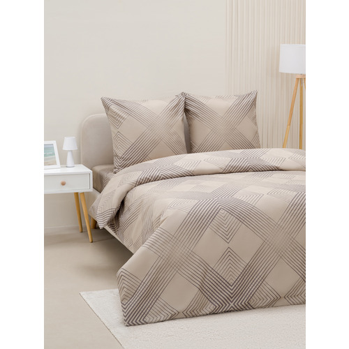 Постельное белье VT из полисатина 506-2 2-х сп с евро простыней с наволочками 70/70 фото 8