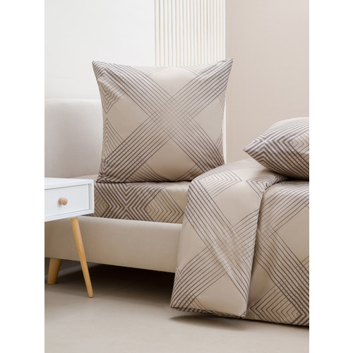 Постельное белье VT из полисатина 506-2 2-х сп с евро простыней с наволочками 70/70 фото 6