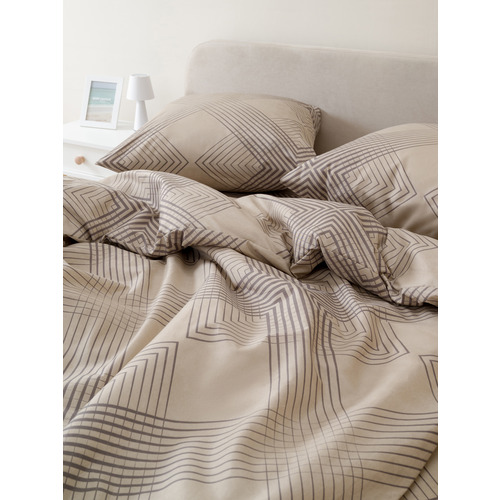 Постельное белье VT из полисатина 506-2 2-х сп с евро простыней с наволочками 70/70 фото 5