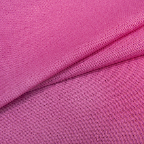 Ткань на отрез полулен 150 см 70021 цвет розовый фото 1