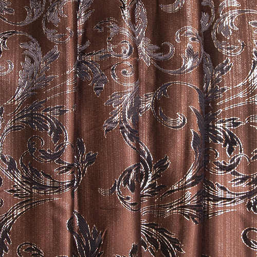 Портьерная ткань с люрексом 150 см Х7187 цвет 14 коричневый ветка фото 1