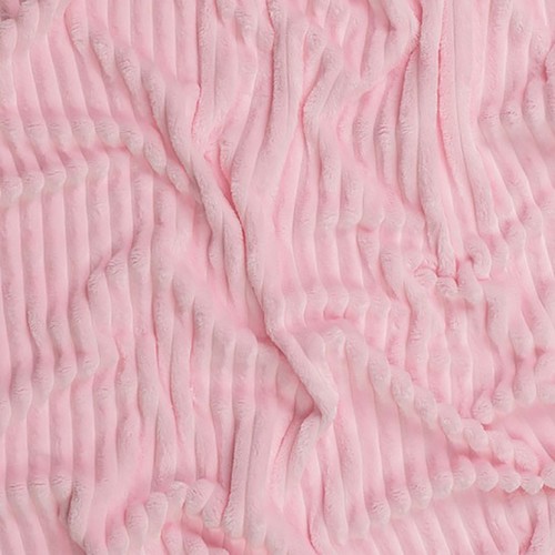 Плюш Минки Полоса Китай 180 см на отрез цвет розовый фото 2
