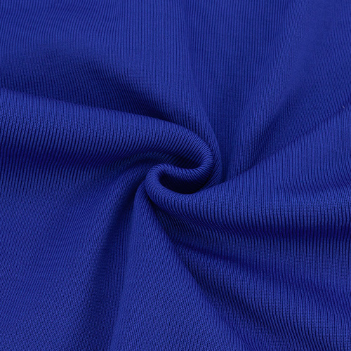 Ткань на отрез кашкорсе с лайкрой Н1 цвет синий фото 1