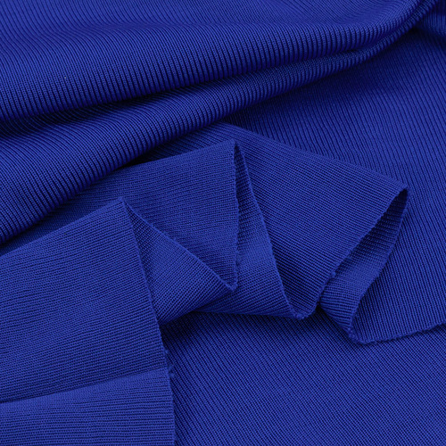 Ткань на отрез кашкорсе с лайкрой Н1 цвет синий фото 4