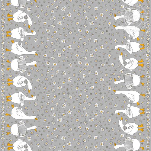 Рогожка 165 гр 150 см АД — 13127-1 Ромашки фото 1