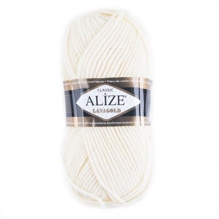 Купить нитки для вязания Alize LanaGold - крем