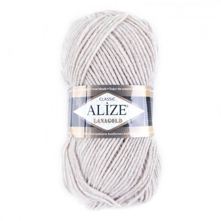 Купить нитки для вязания Alize LanaGold - серые